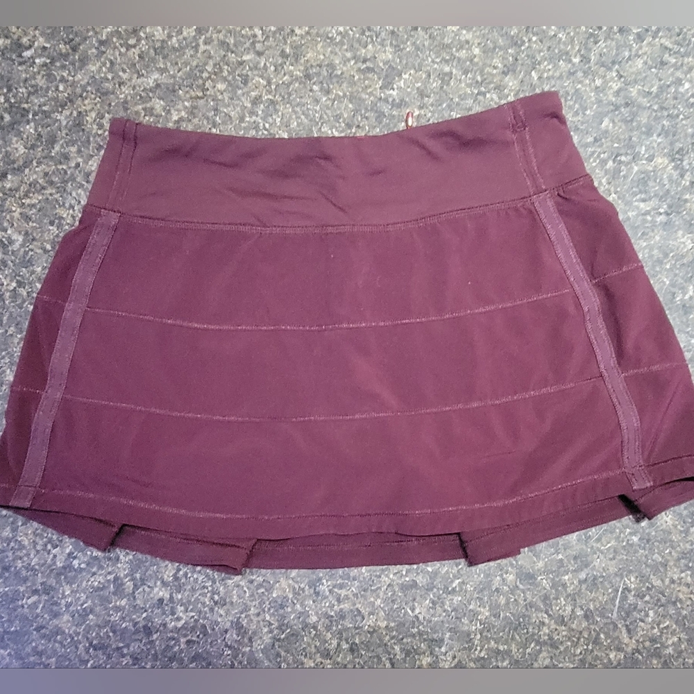 Lululemon Pace Rival Tennis Skirt, 4-Regular, Bordeaux Drama